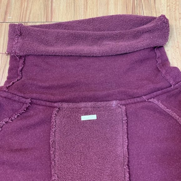 ALALA Maroon Riki Cowl Turtleneck Pullover Sweater - Picture 9 of 14